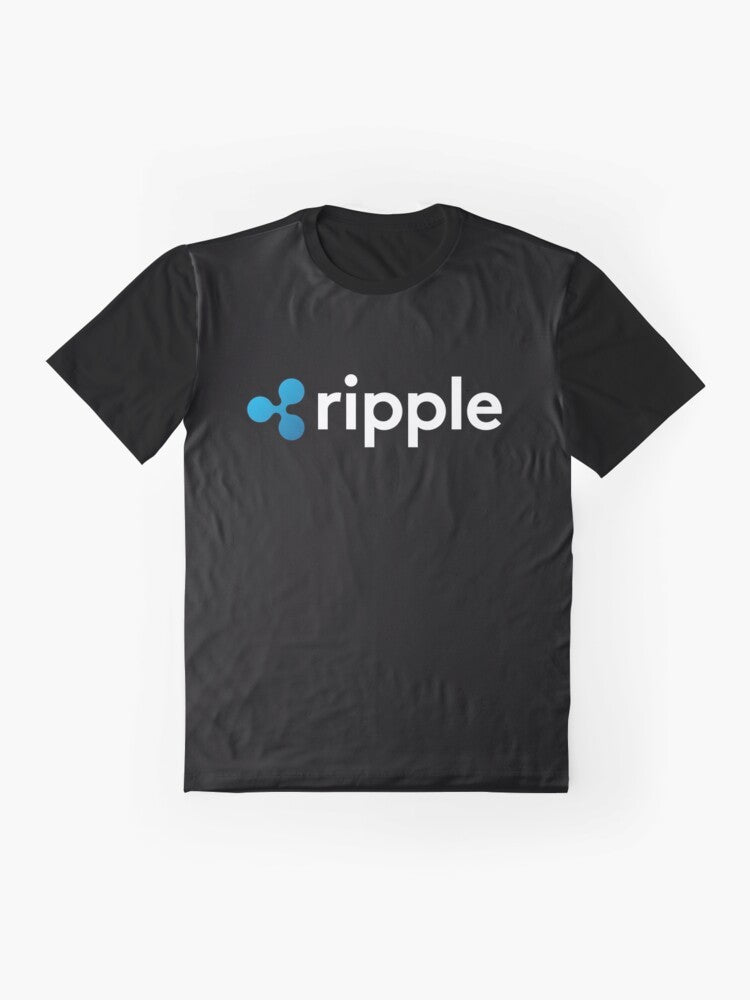 Ripple (XRP) Cryptocurrency Graphic T-Shirt - Flat lay