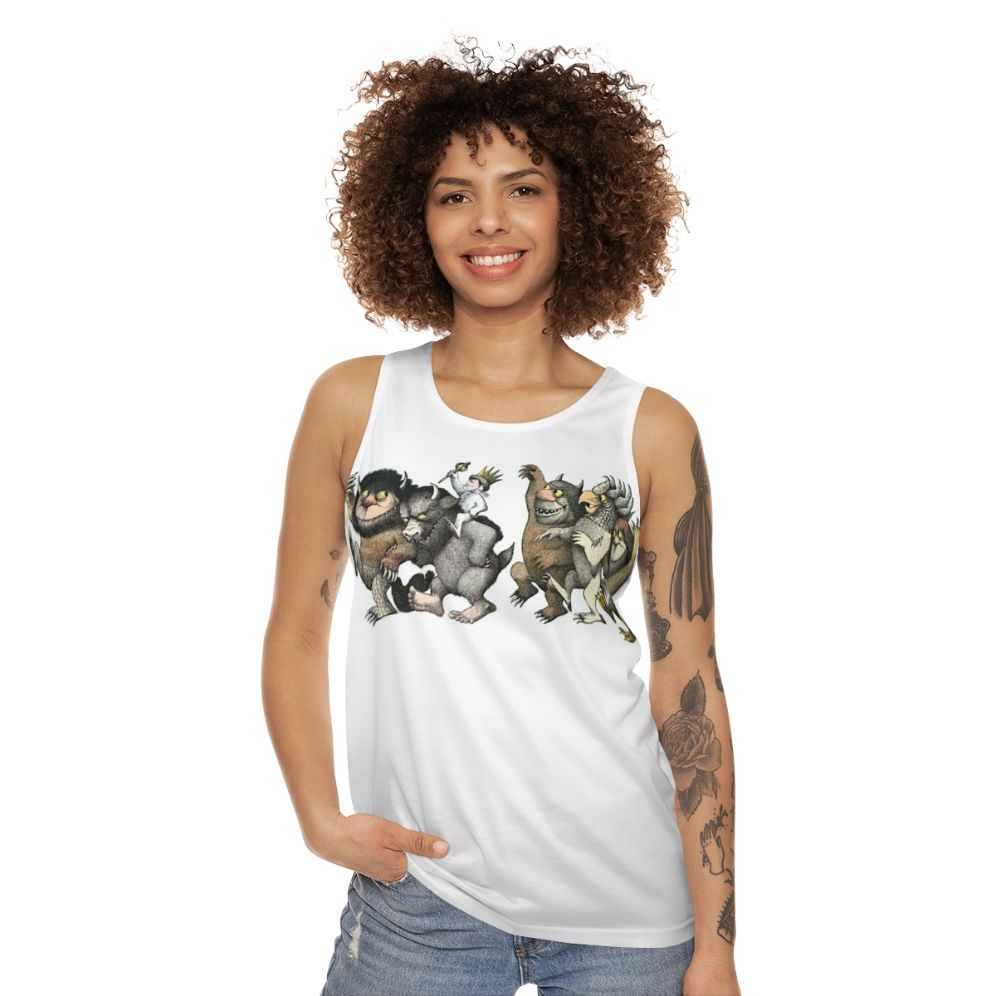 Wild Things Romp Graphic Unisex Tank Top - women