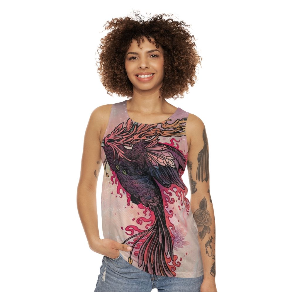 Unisex Phoenix Mythical Creature Tank Top - women