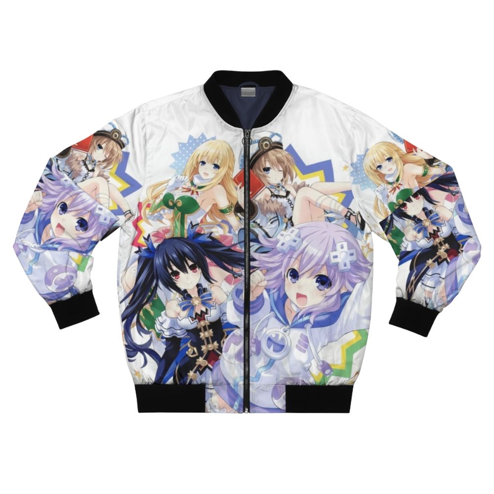 Neptunia anime bomber jacket with video game inspired design