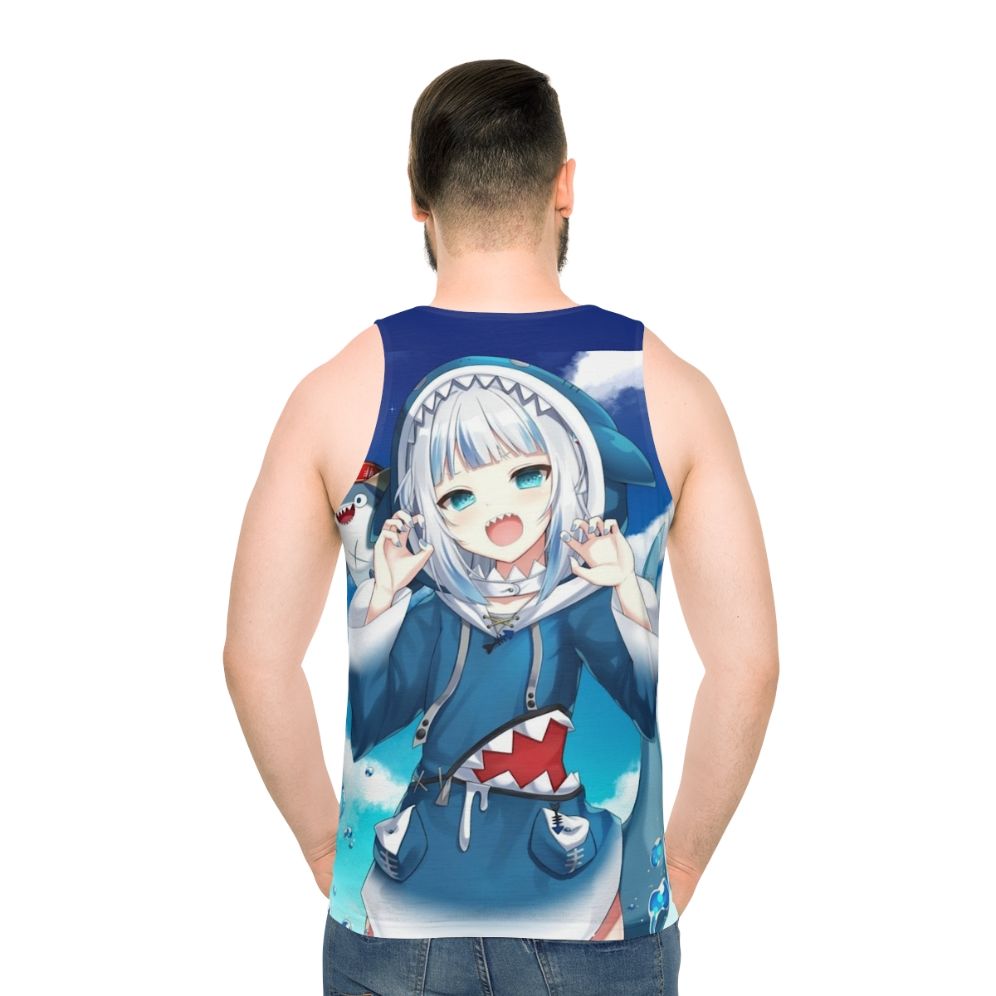 Gawr Gura Hololive Anime Tank Top - men back