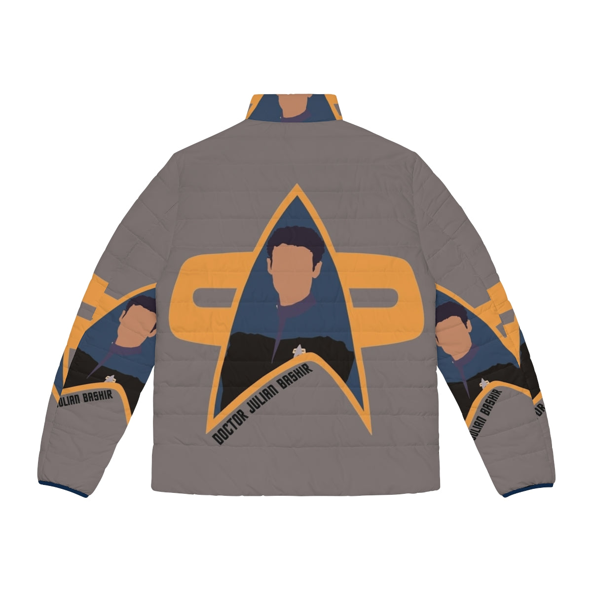 Star Trek DS9 Dr. Bashir Puffer Jacket - Back