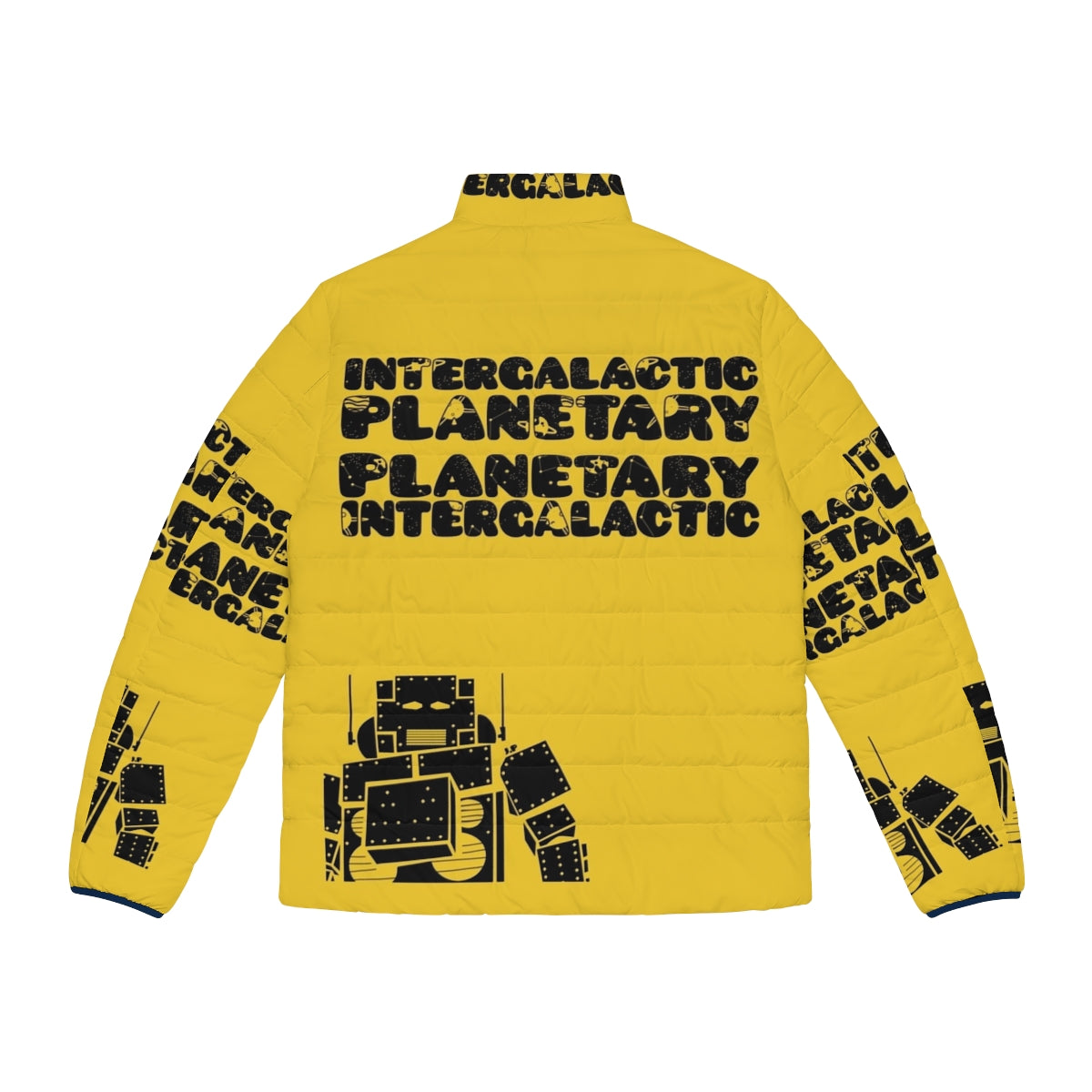 Beastie Boys Intergalactic Puffer Jacket featuring robot and space graphics - Back