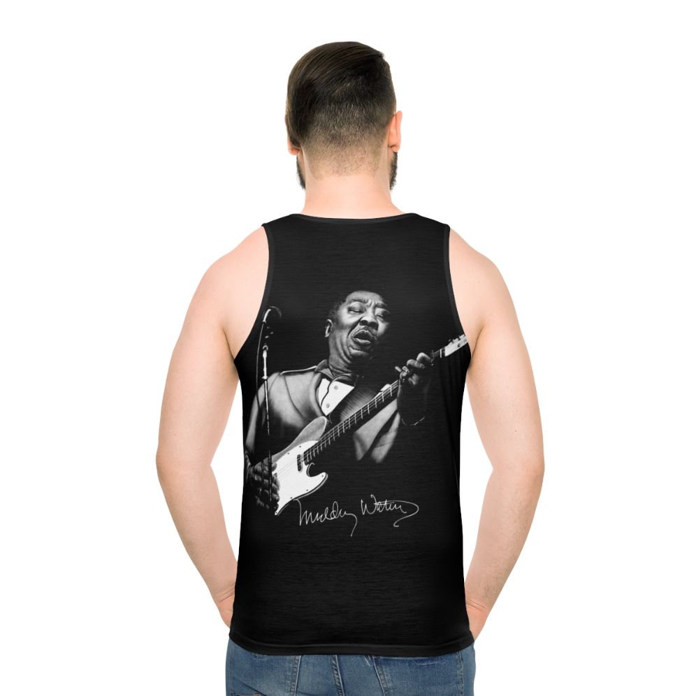 Muddy Waters Sketch Unisex Tank Top - men back