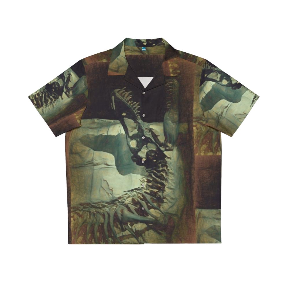 Jurassic Hawaiian Shirt with Dinosaur Bite Me Design