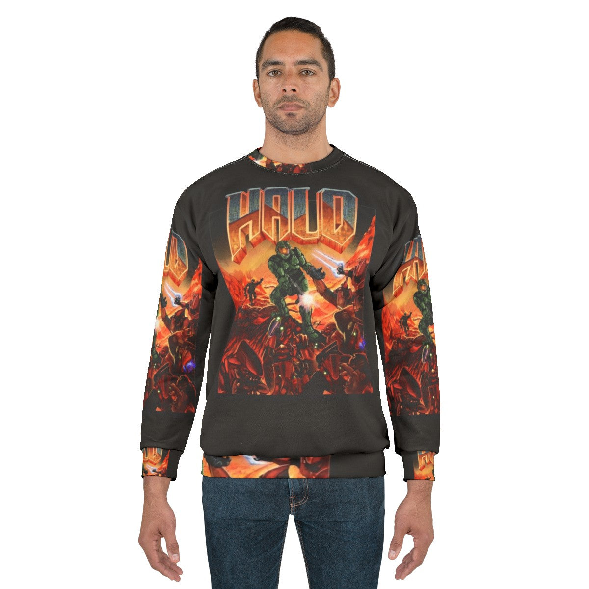 Halo Game Sweatshirt, featuring the iconic Halo logo - men