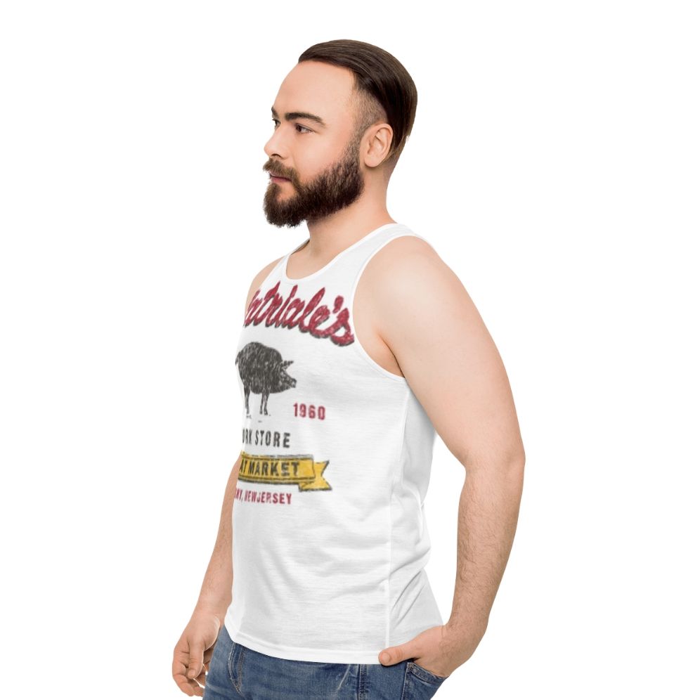 Sopranos-inspired distressed unisex tank top - men side