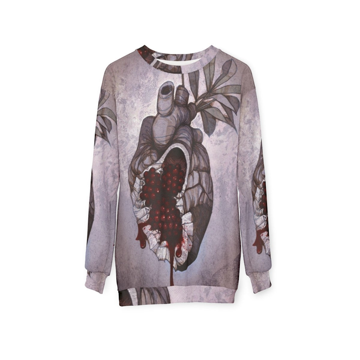 Persephone's Anatomical Heart Sweatshirt - hanging