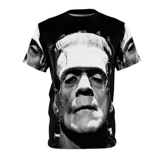 Vintage-inspired monster t-shirt with classic horror movie imagery