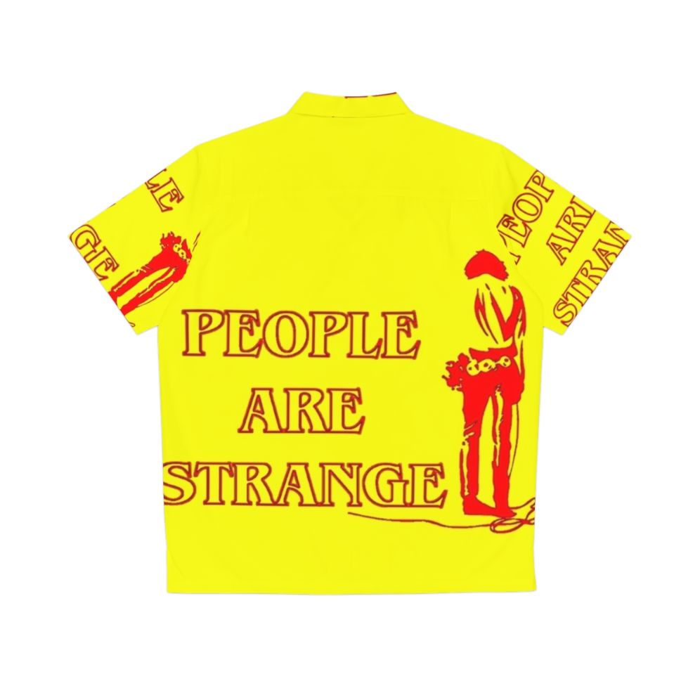 People Are Strange Hawaiian Shirt with The Doors music and Stranger Things inspired design - Back