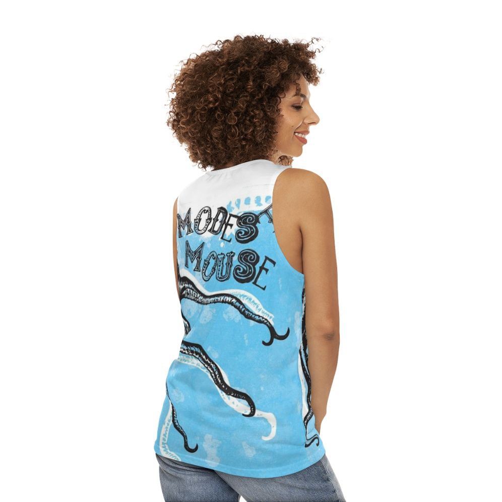 Modest Mouse Octopus Themed Unisex Tank Top - women back