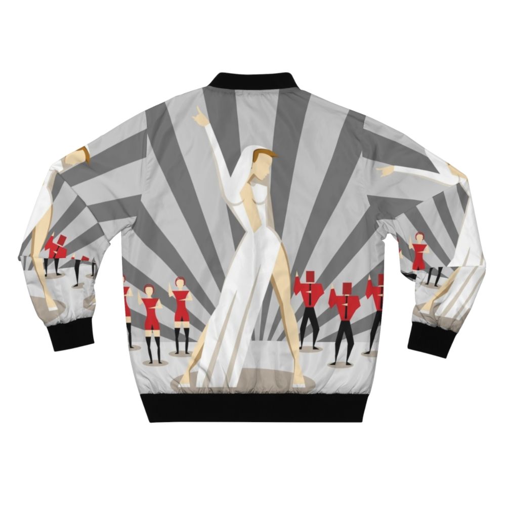 Kylie Minogue Bomber Jacket in Colorful Pop Art Design - Back