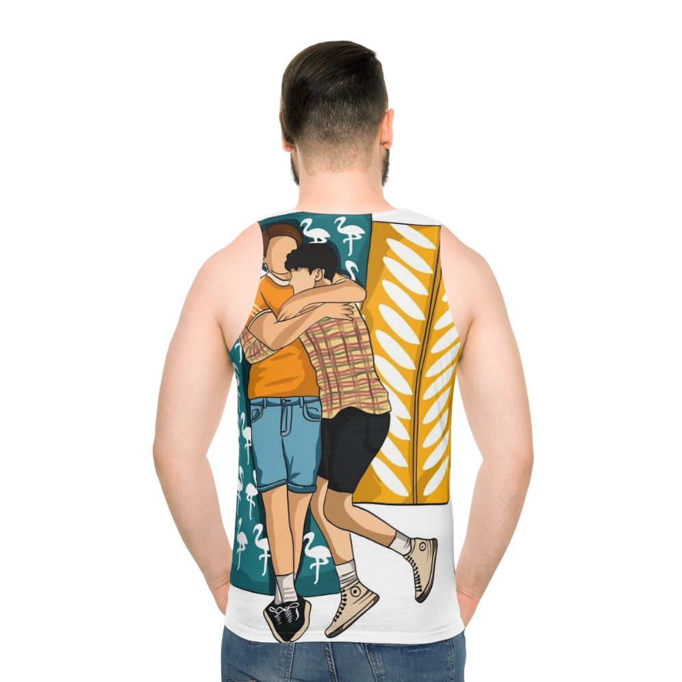 Heartstopper Nick and Charlie LGBTQ Unisex Tank Top - men back