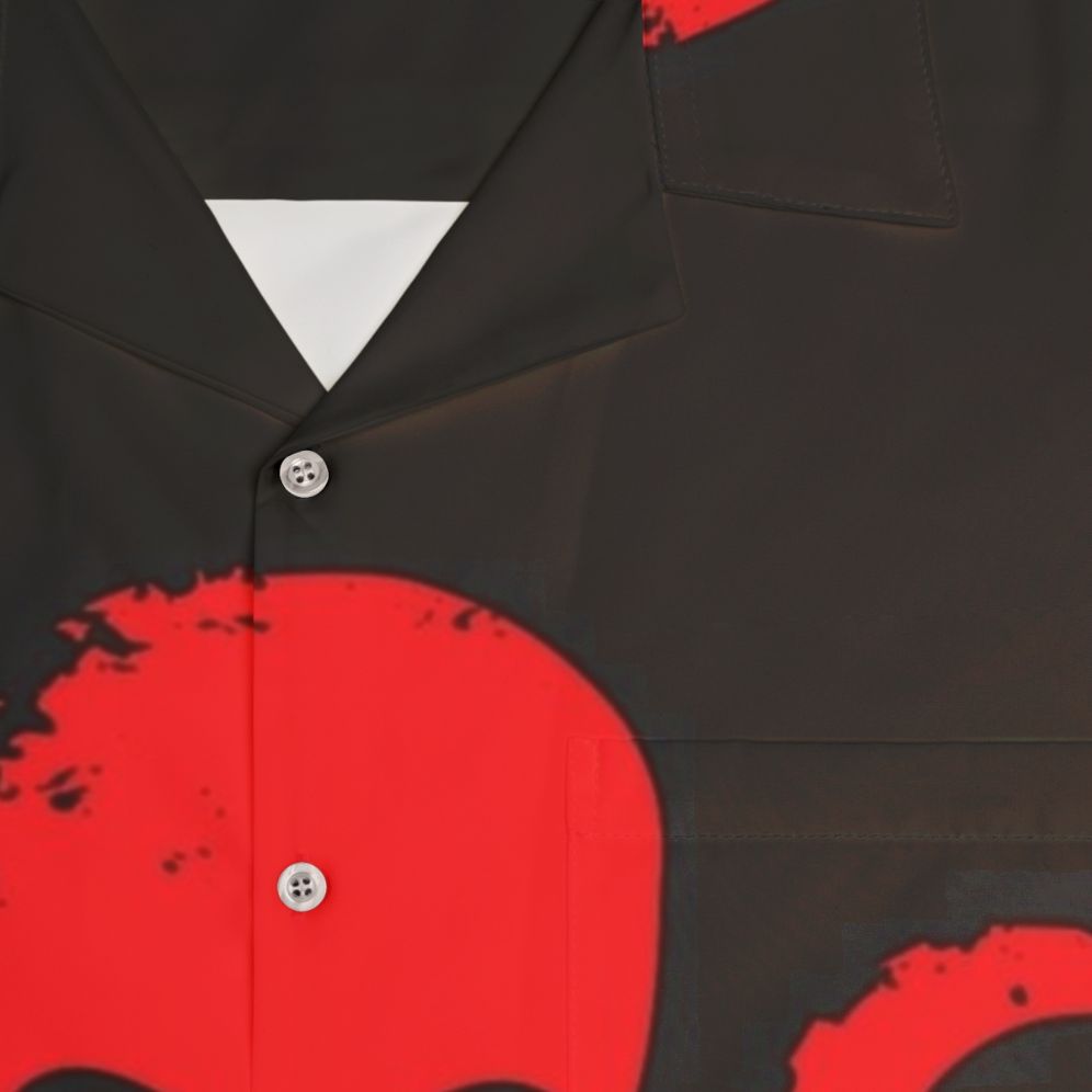 Hydra Badge Red Hawaiian Shirt - Detail