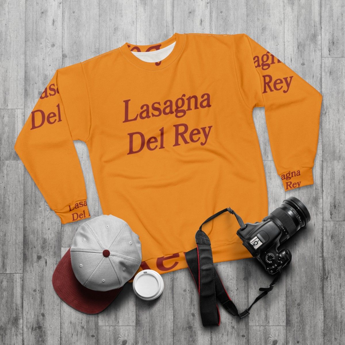 Lana Del Rey "Lasagna Del Rey" Sweatshirt - flat lay