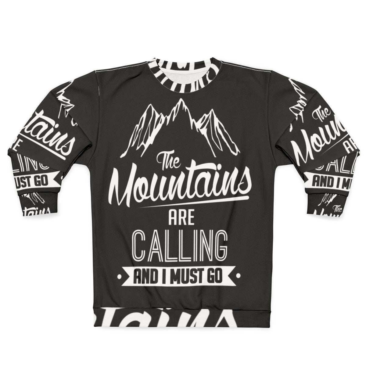 Mountains Calling Skiing Sweatshirt