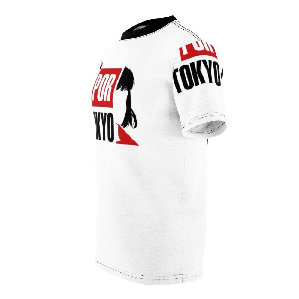 Money Heist Inspired T-shirt with Tokyo and Bella Ciao Design - men left