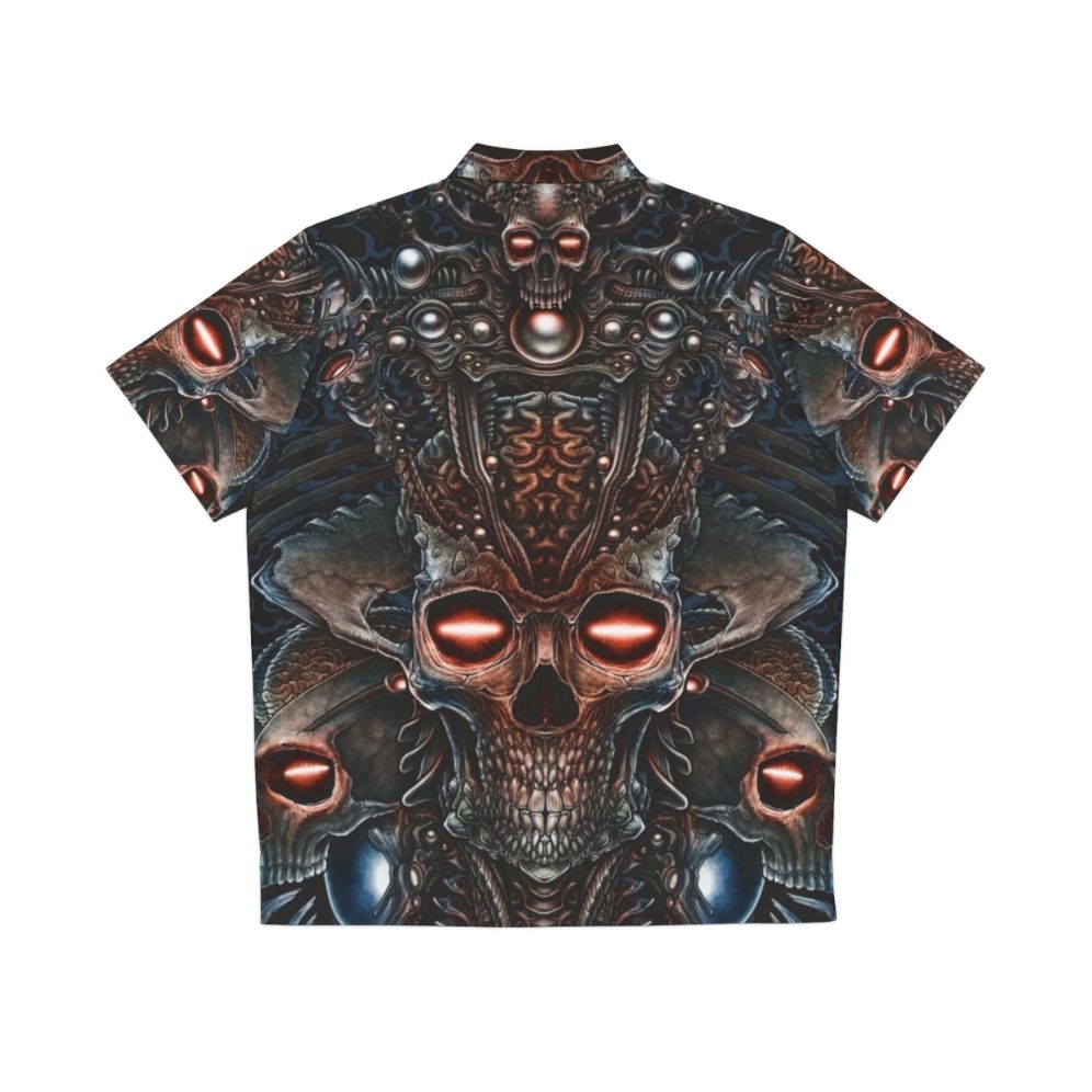 Winya No 148 1 Hawaiian Skeleton Sci-Fi Shirt - Back