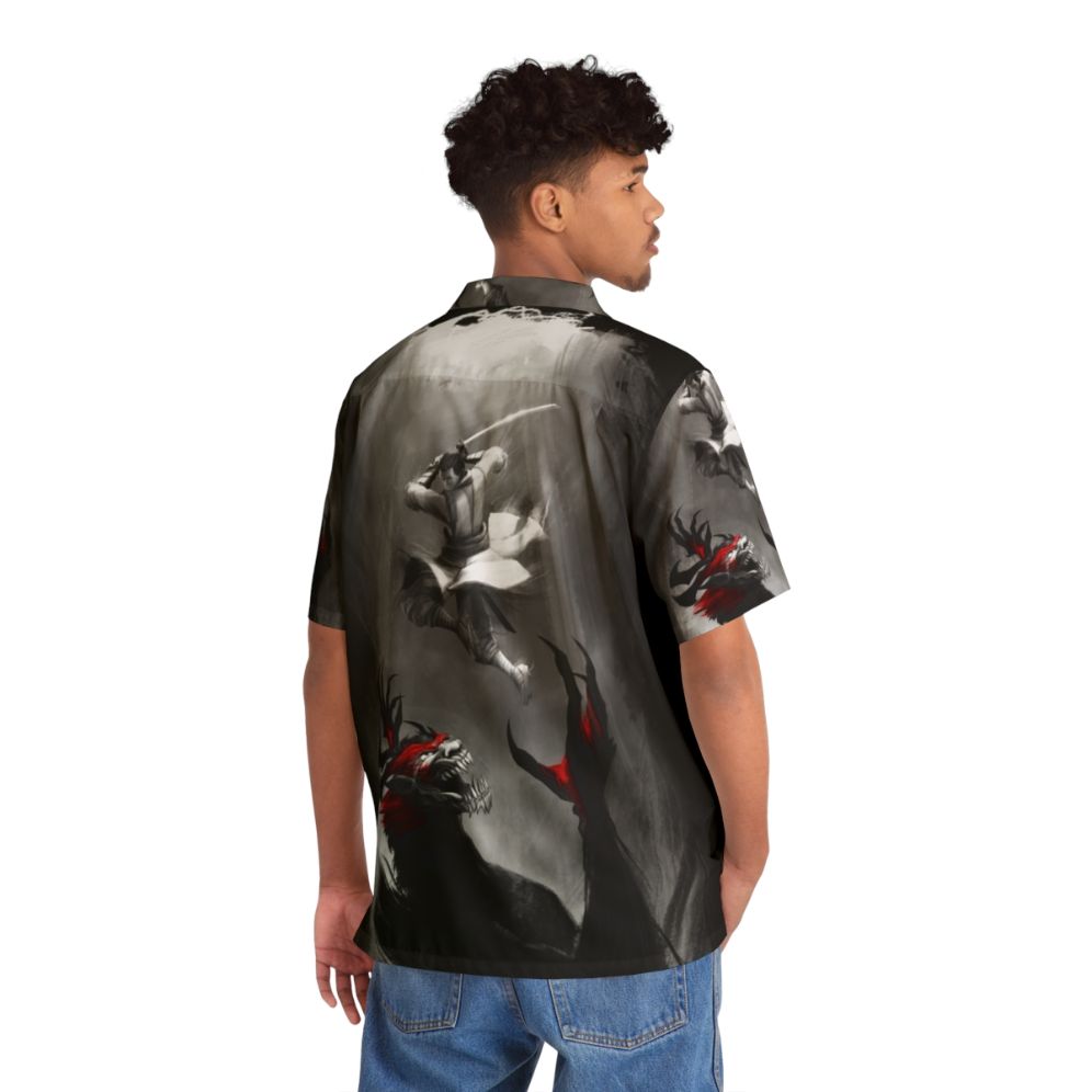 Samurai Jack Demon Showdown Hawaiian Shirt - People Back