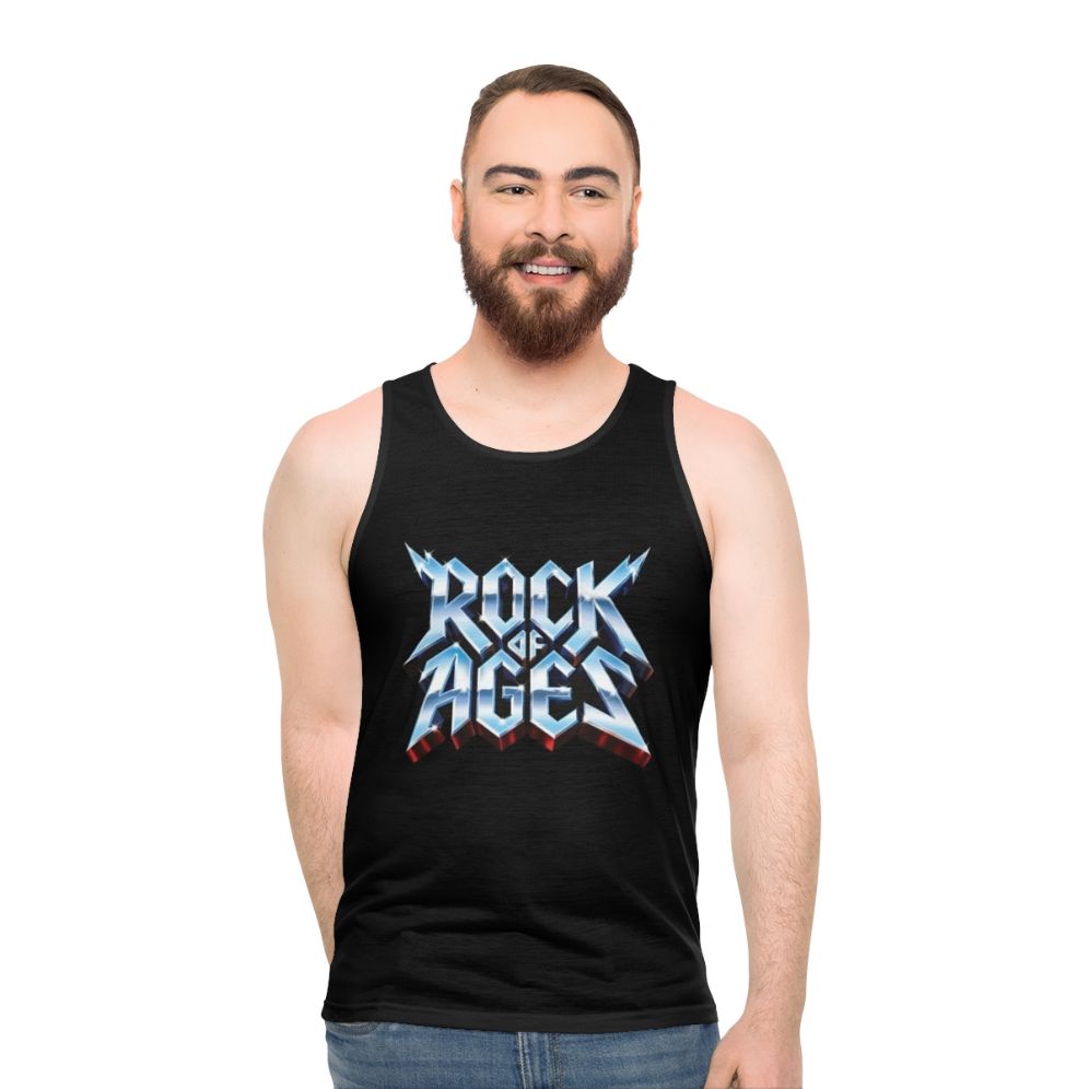 Rock of Ages metallic unisex tank top - men