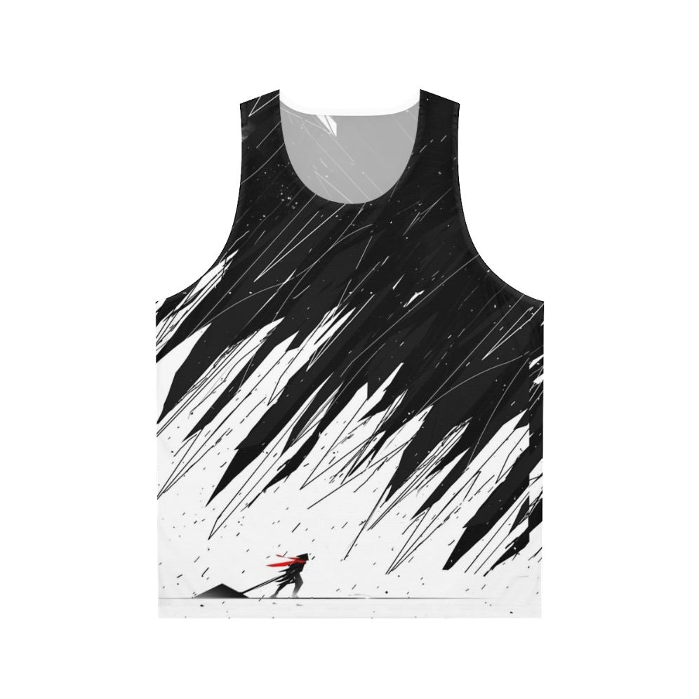 Geometric nature-inspired abstract unisex tank top