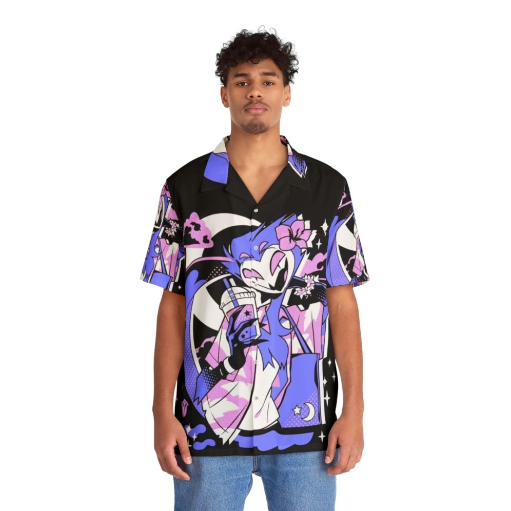 Helluva Boss Stolas Tropical Hawaiian Shirt - People Front