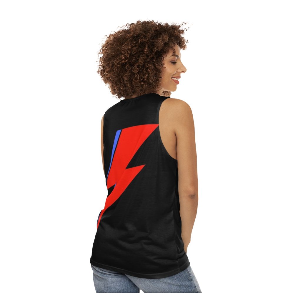 David Bowie "Aladdin Sane" Unisex Tank Top - women back