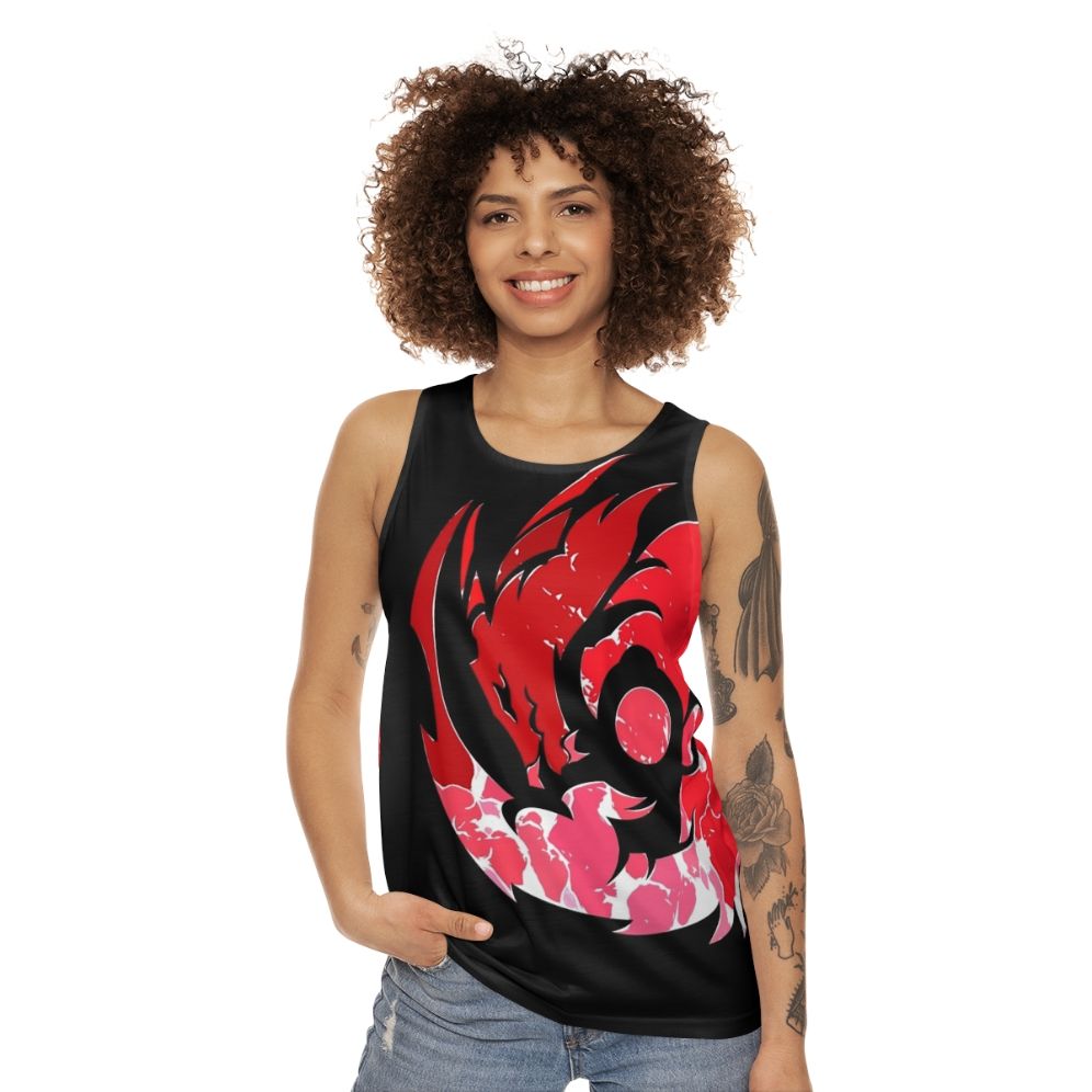 Mystic fire dragon unisex tank top - women