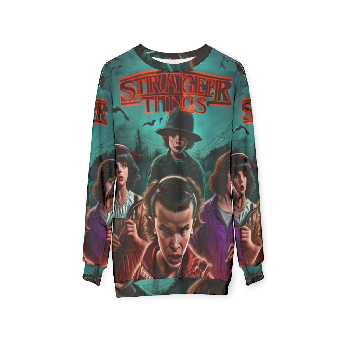 Halloween Stranger Things Eleven Sweatshirt - hanging