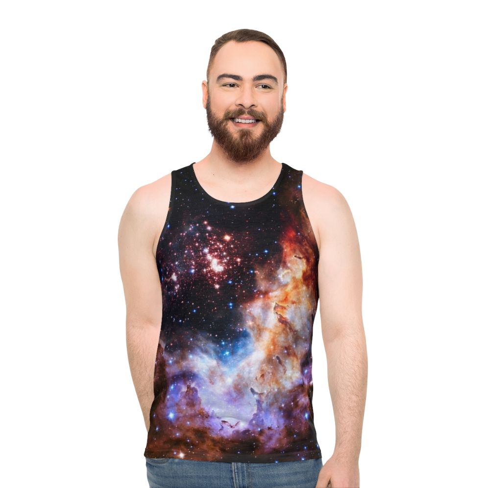 Galaxy Nebula Unisex Tank Top - men