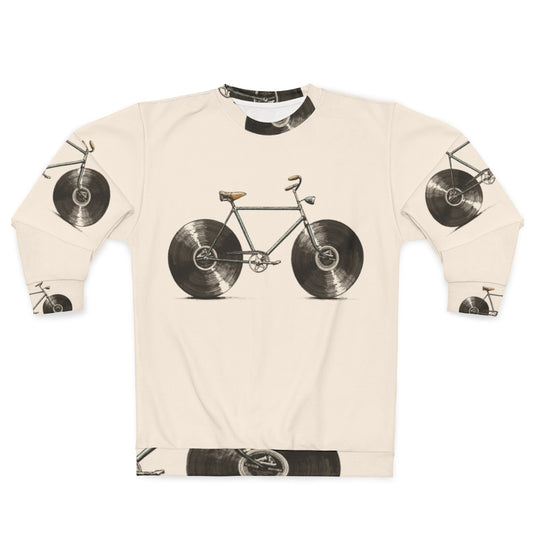 Velophone Sweatshirt featuring music instruments and hipster design