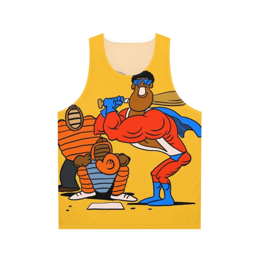 Retro cartoon unisex tank top