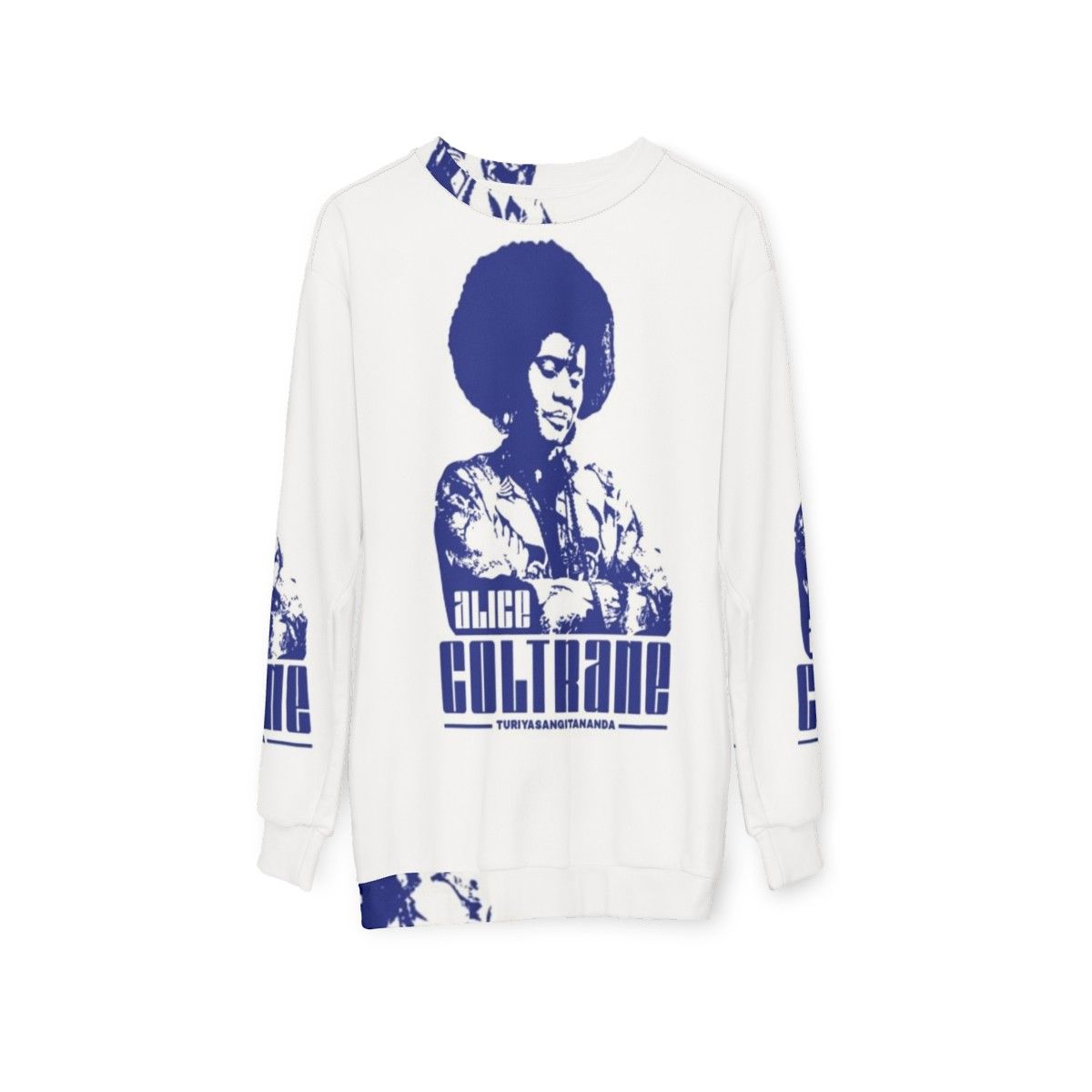 Alice Coltrane cosmic harp sweatshirt - hanging