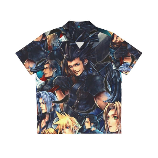 Zack Fair Hawaiian Shirt - Tropical Collared Shirt for Video Game Fans