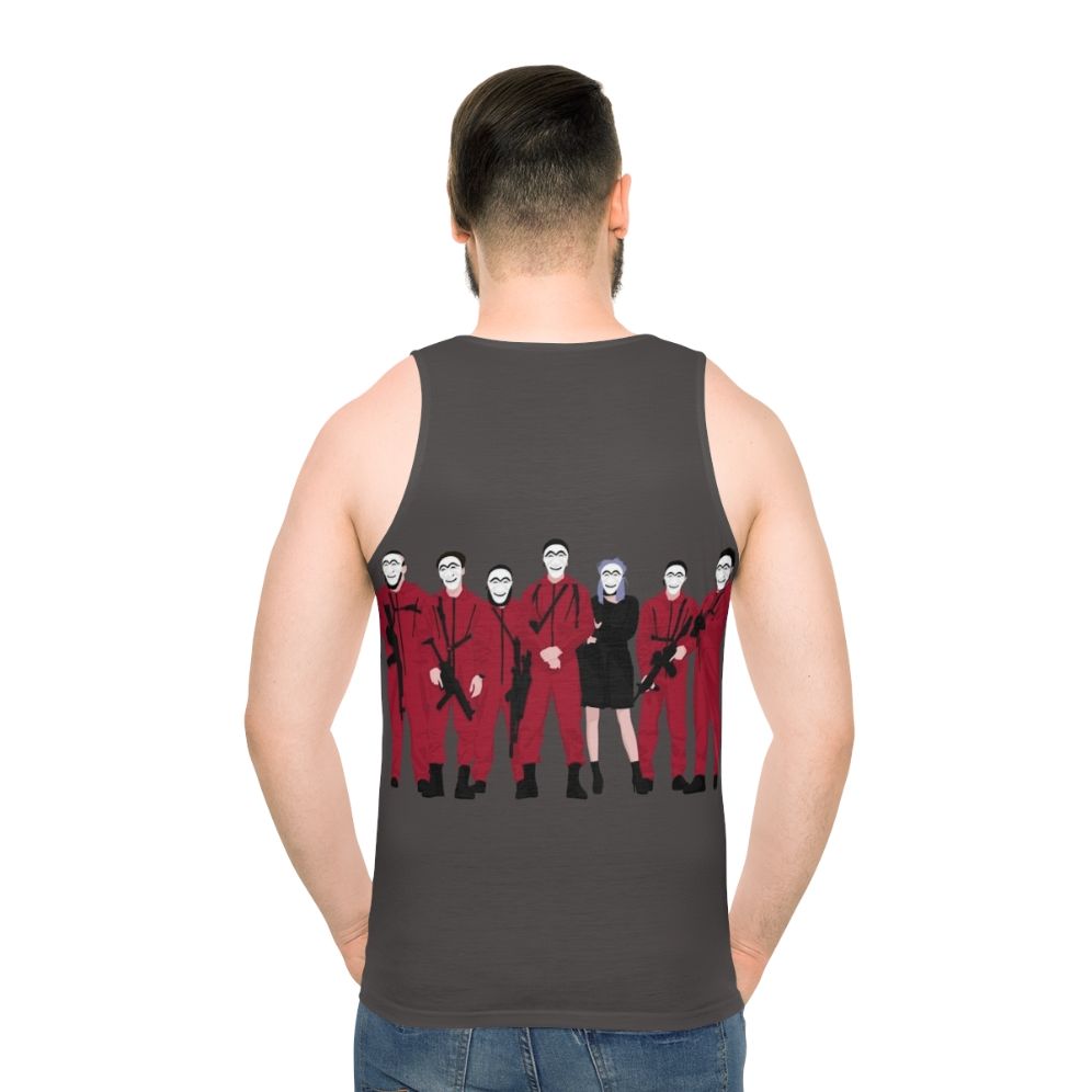 Money Heist Unisex Tank Top - men back