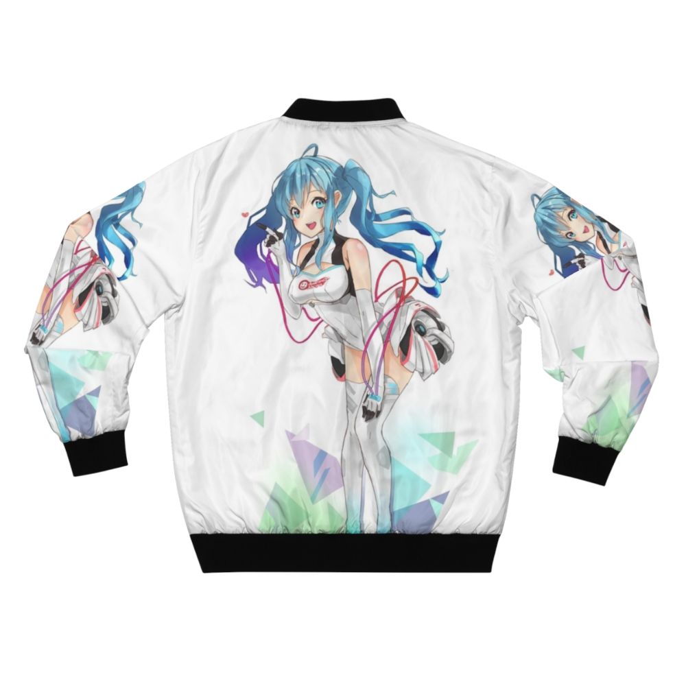 Hatsune Miku Racing Miku Anime Bomber Jacket - Back