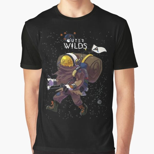 Outer Wilds video game adventure graphic t-shirt