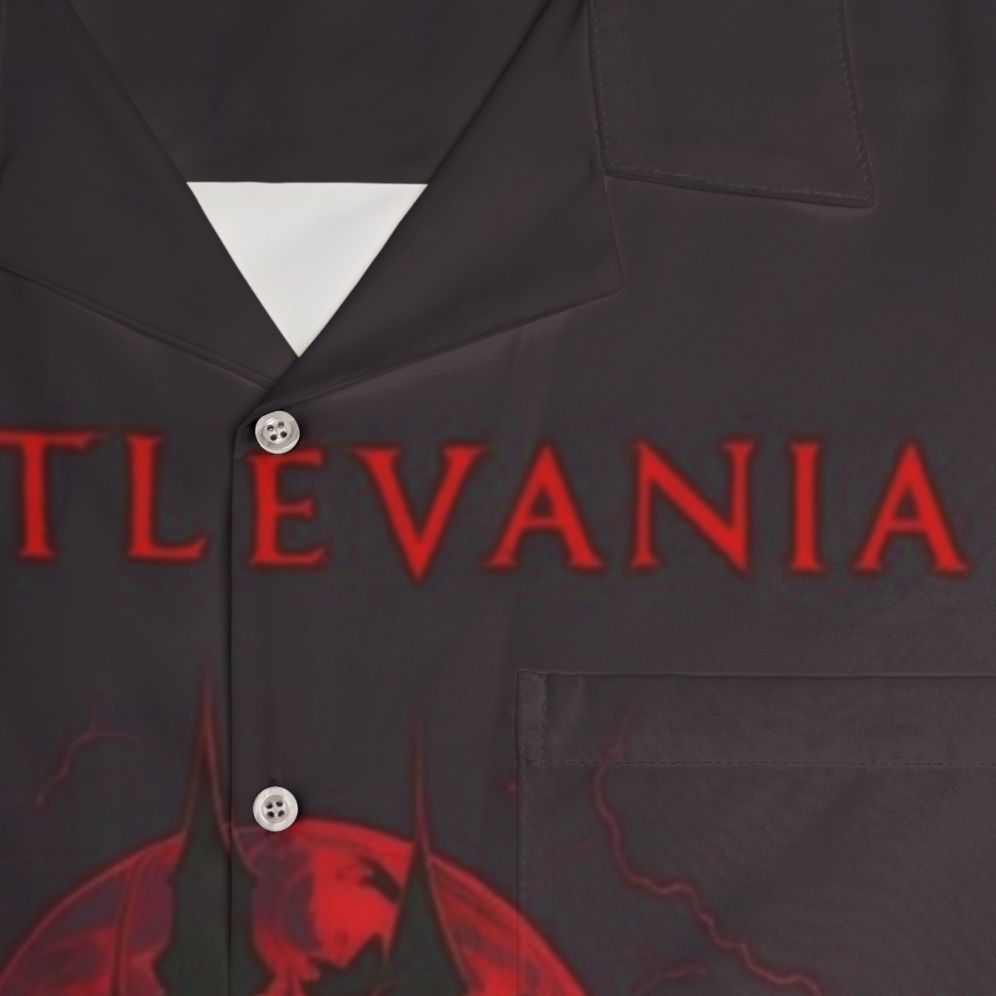 Castlevania-inspired gothic Hawaiian shirt - Detail