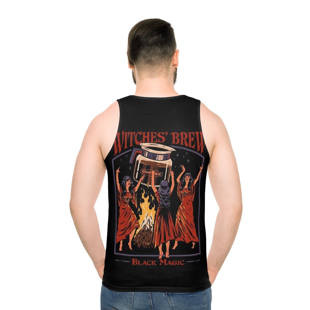 Witches Brew retro unisex tank top - men back