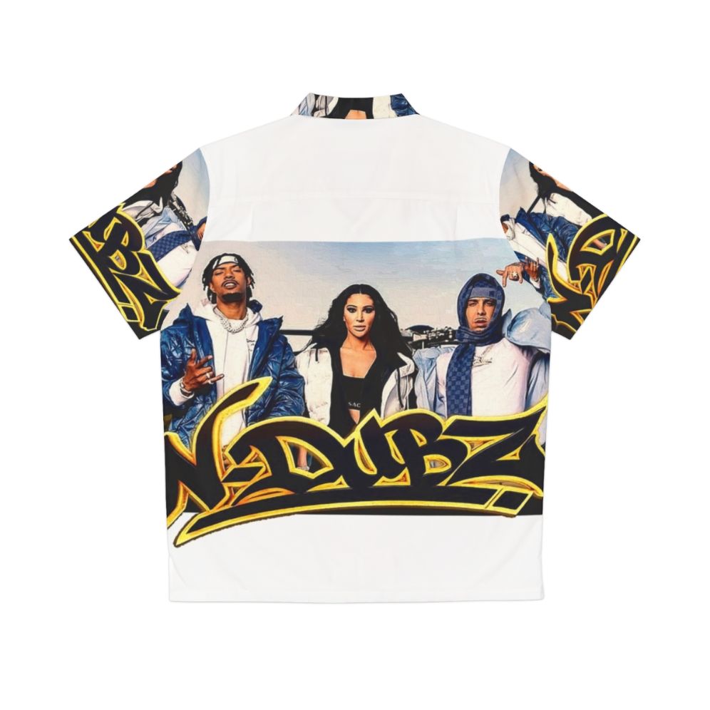 N Dubz Blue Hawaiian Shirt - Back