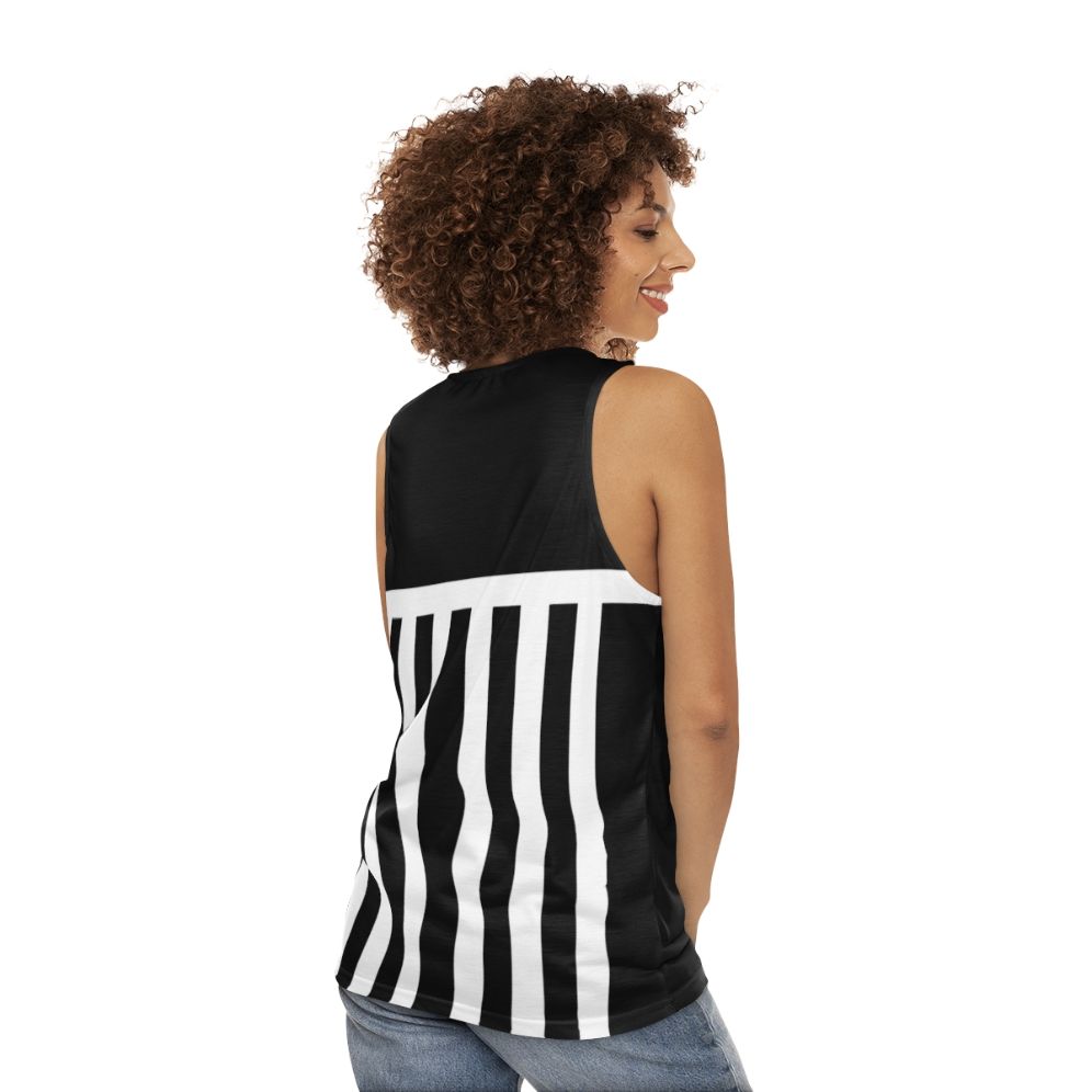 Port Adelaide Prison Bars Unisex Tank Top - women back