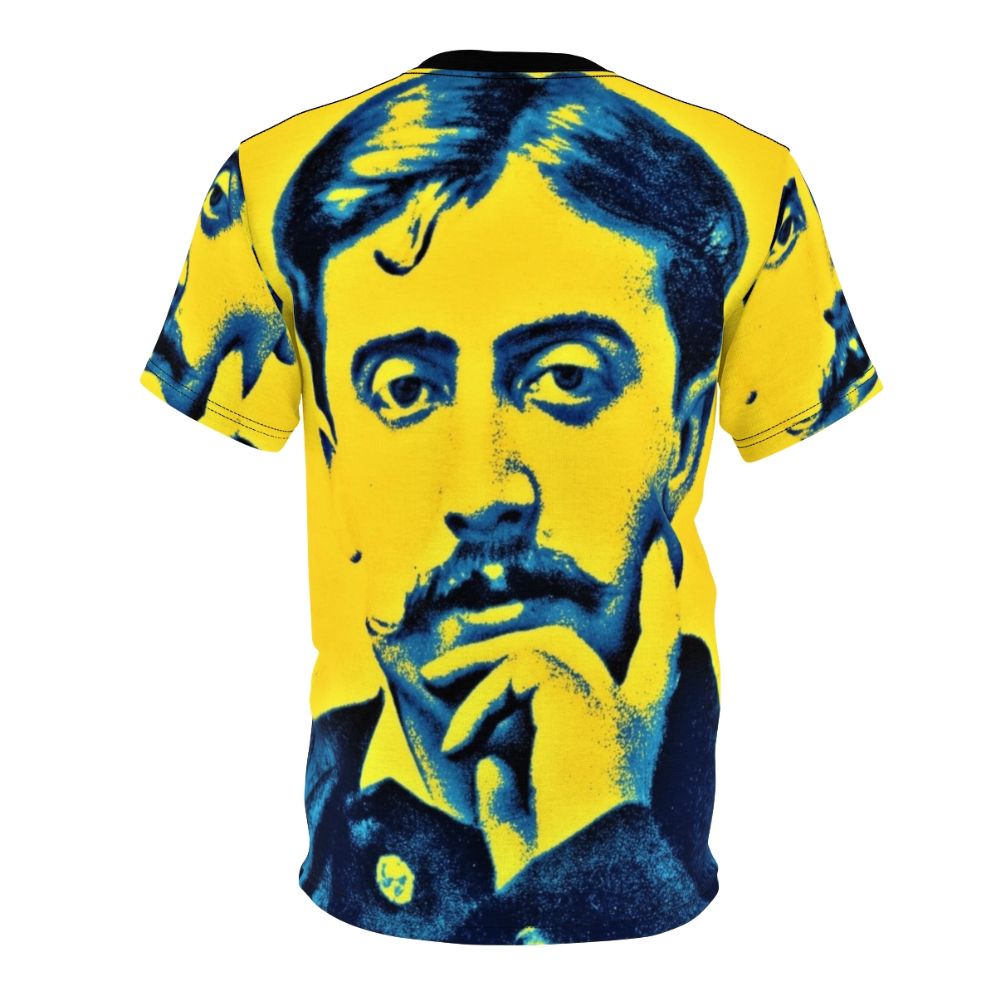 Marcel Proust inspired t-shirt with an all-over print design - Back