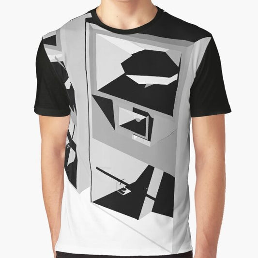 Funktion One black and white graphic t-shirt