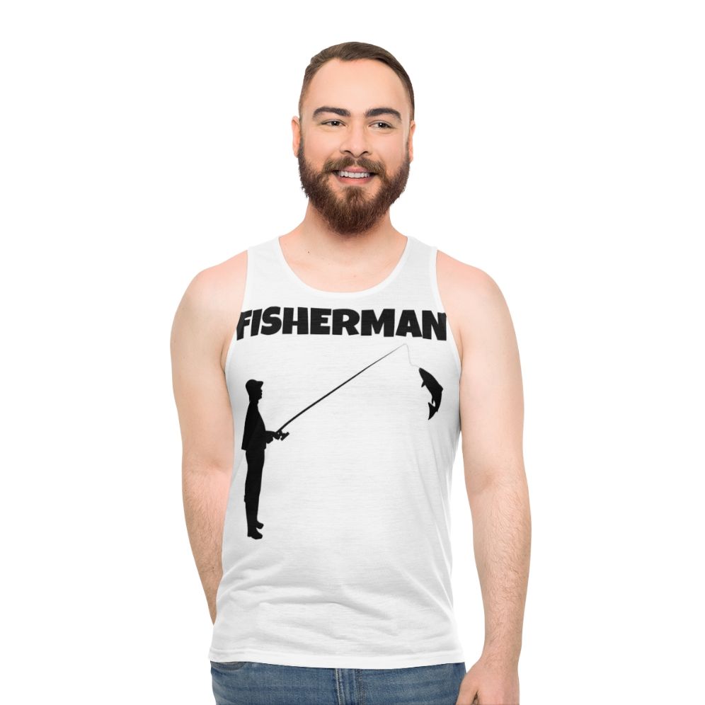 Fisherman unisex tank top for outdoor sports and hobbies - men