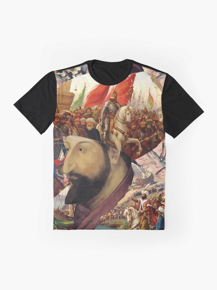 Fatih Sultan Mehmet Ottoman Empire Graphic T-Shirt - Flat lay