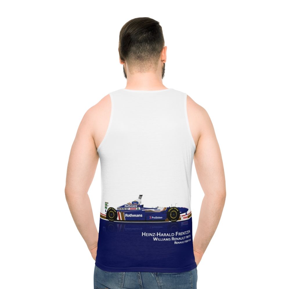 Heinz Harald Frentzen Williams FW19 Unisex Formula 1 Racing Tank Top - men back