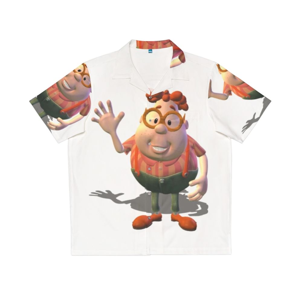 Carl Wheezer Hawaiian Shirt with Jimmy Neutron Character