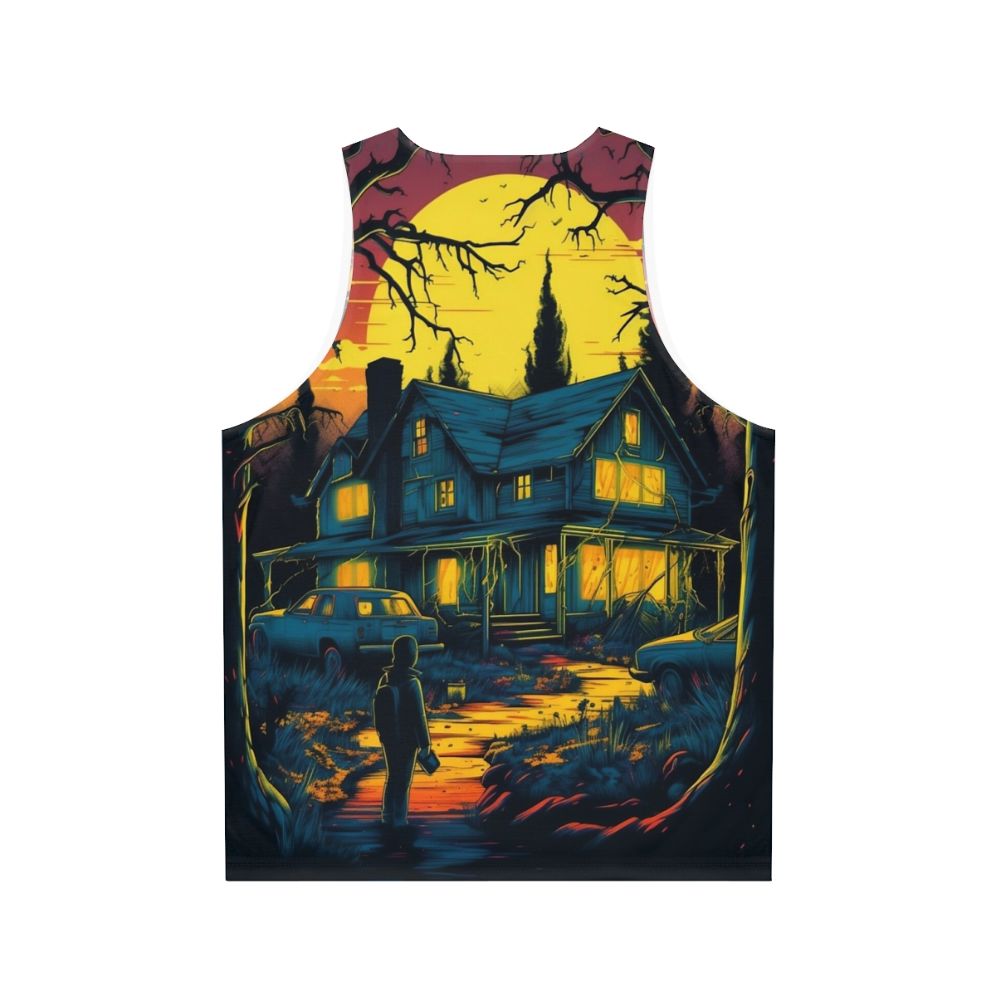 Vecna Manor Unisex Tank Top featuring Stranger Things inspired design - Back