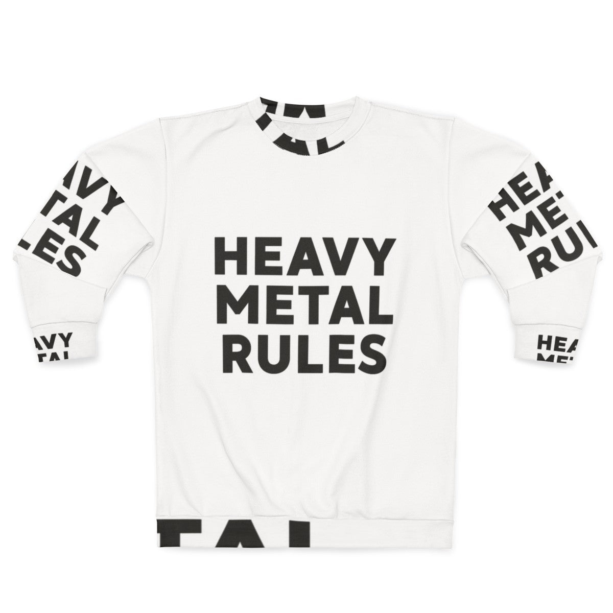 Edgy Heavy Metal Raglan Sweatshirt