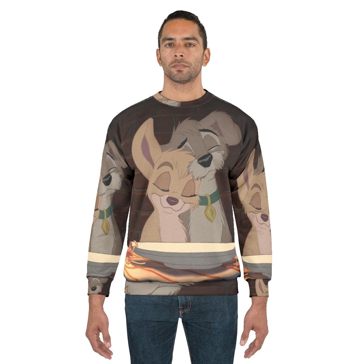 Angel and Scamp Lady and the Tramp 2 Dog Sweatshirt - men